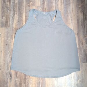Lululemon Love Tank Top Women 20 Gray Racerback Athletic Cotton